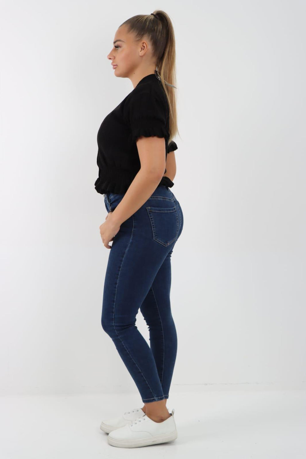 Short Sleeve Frill Cardigan