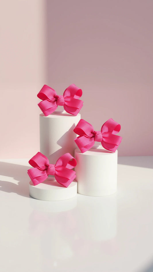 Hair Bow Clip Slide Pack of 24