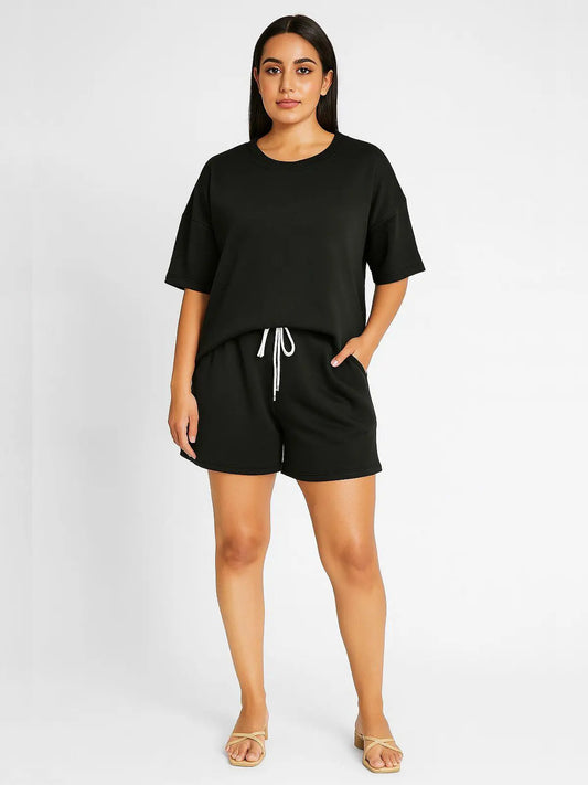 Ladies short sleeve short set