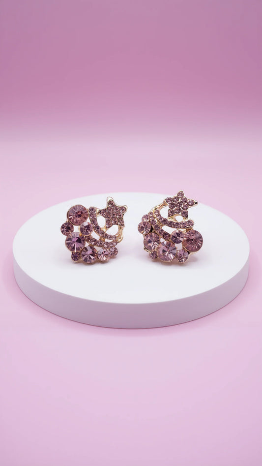 Star Cluster Crystal Stud Earrings
