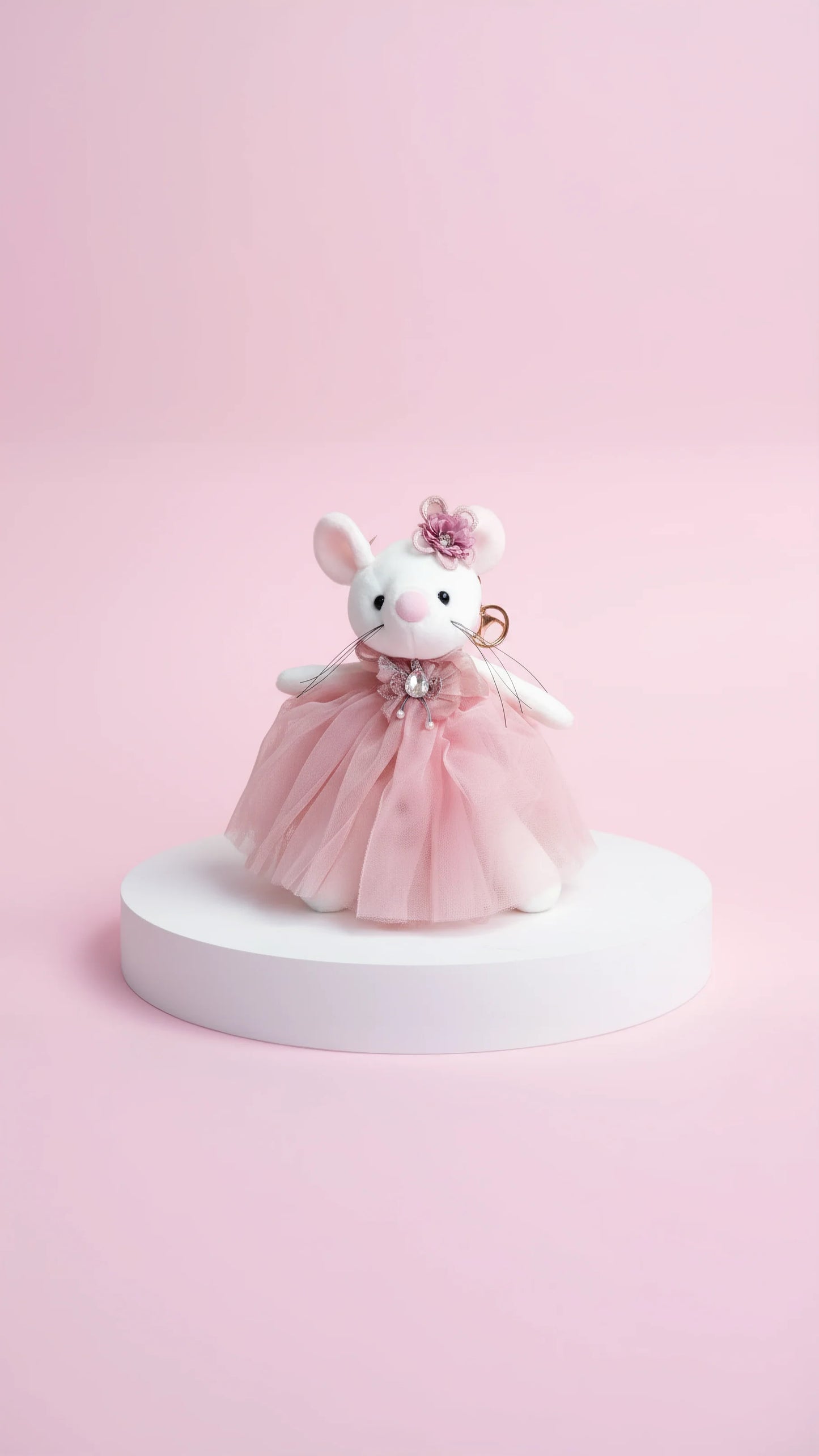 Maxi Softie Squad Miss Mouse Key Ring & Bag Charm