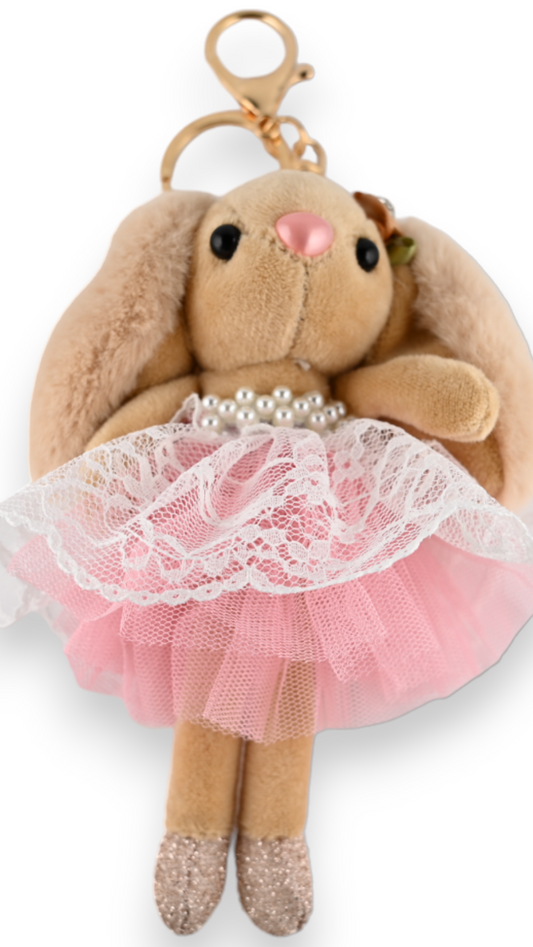 Softie Squad Bunny Rabbit Bag Charm Key Ring