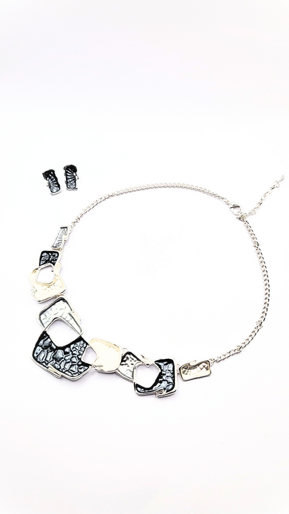 Abstract Irregular Necklace & Earrings Set