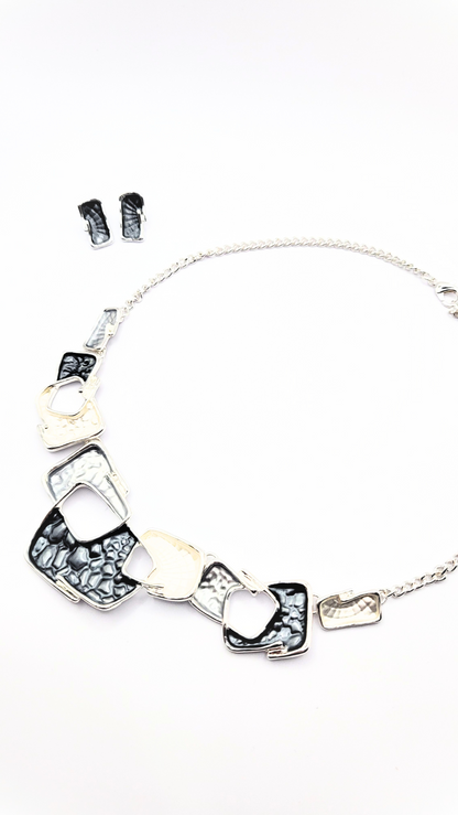 Abstract Irregular Necklace & Earrings Set