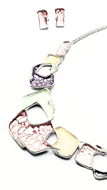Abstract Irregular Necklace & Earrings Set