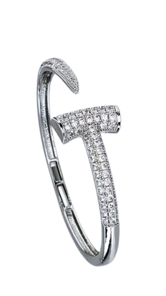 Hammerhead Crystal Stacking Bangle