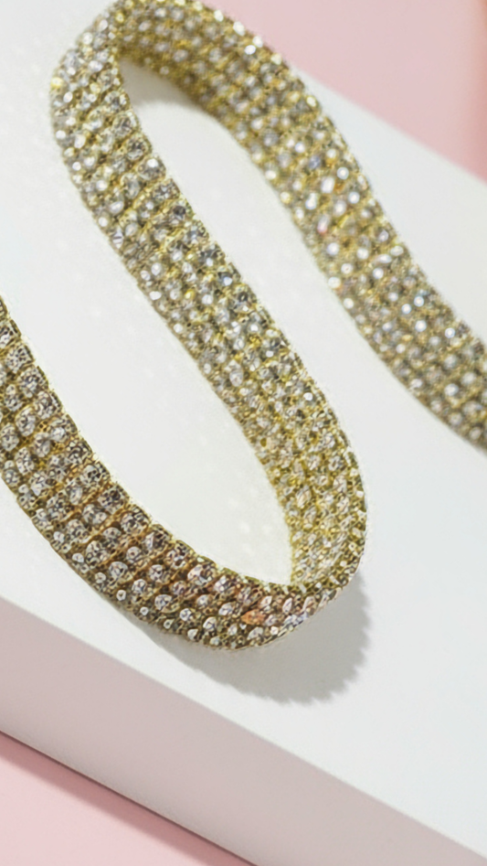 Crystal Twist Tennis Bracelet