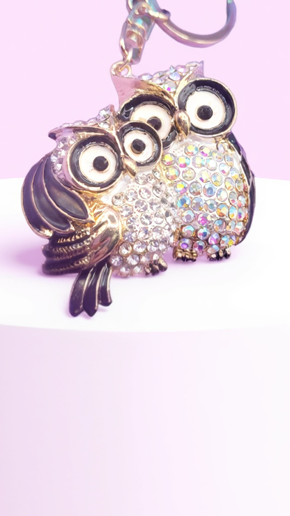 Owl & Baby Owl Key Ring & Bag Charm