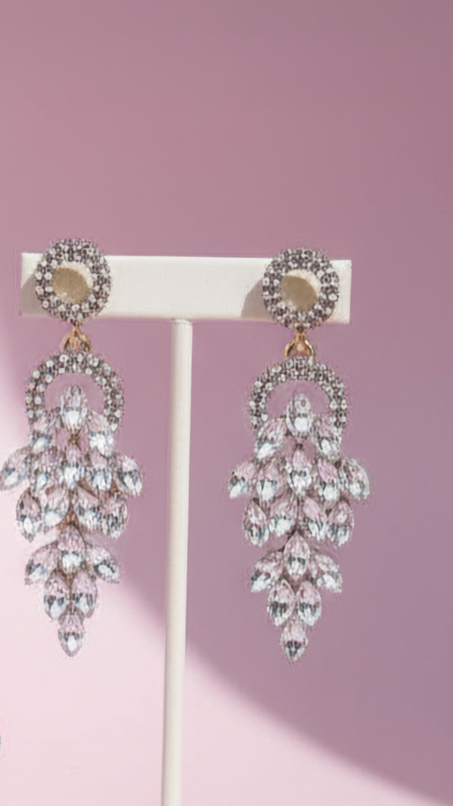 Cluster Crystal Drop & Dangle Earrings