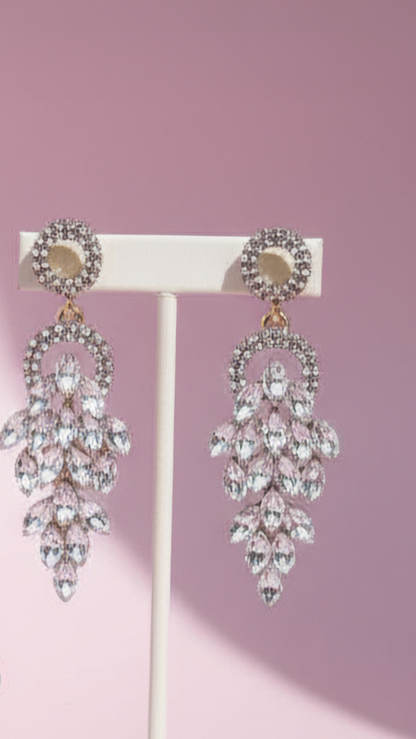 Cluster Crystal Drop & Dangle Earrings
