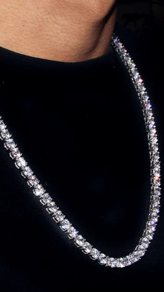 Iced Out Crystal Bling Tennis Chain