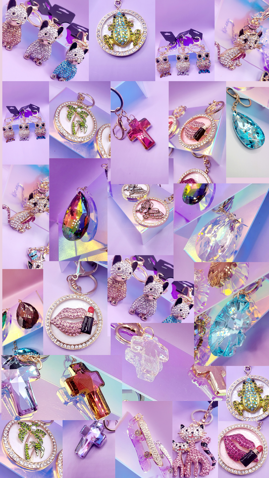 Mixed Crystal Keyrings Packs