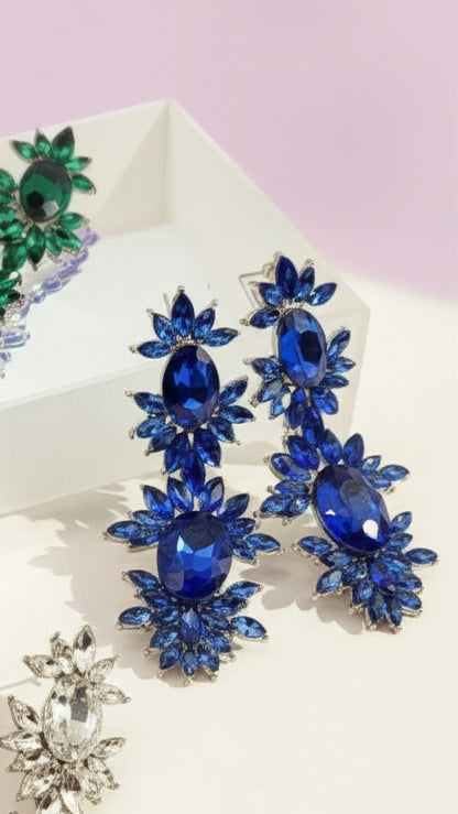 Magnum Crystal Drop and Dangle Earrings