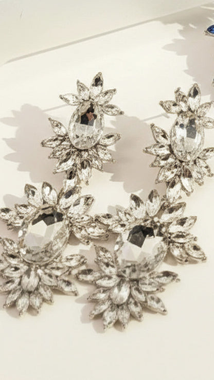 Magnum Crystal Drop and Dangle Earrings