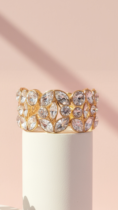 Oval Cut Stretchy Crystal Bracelet