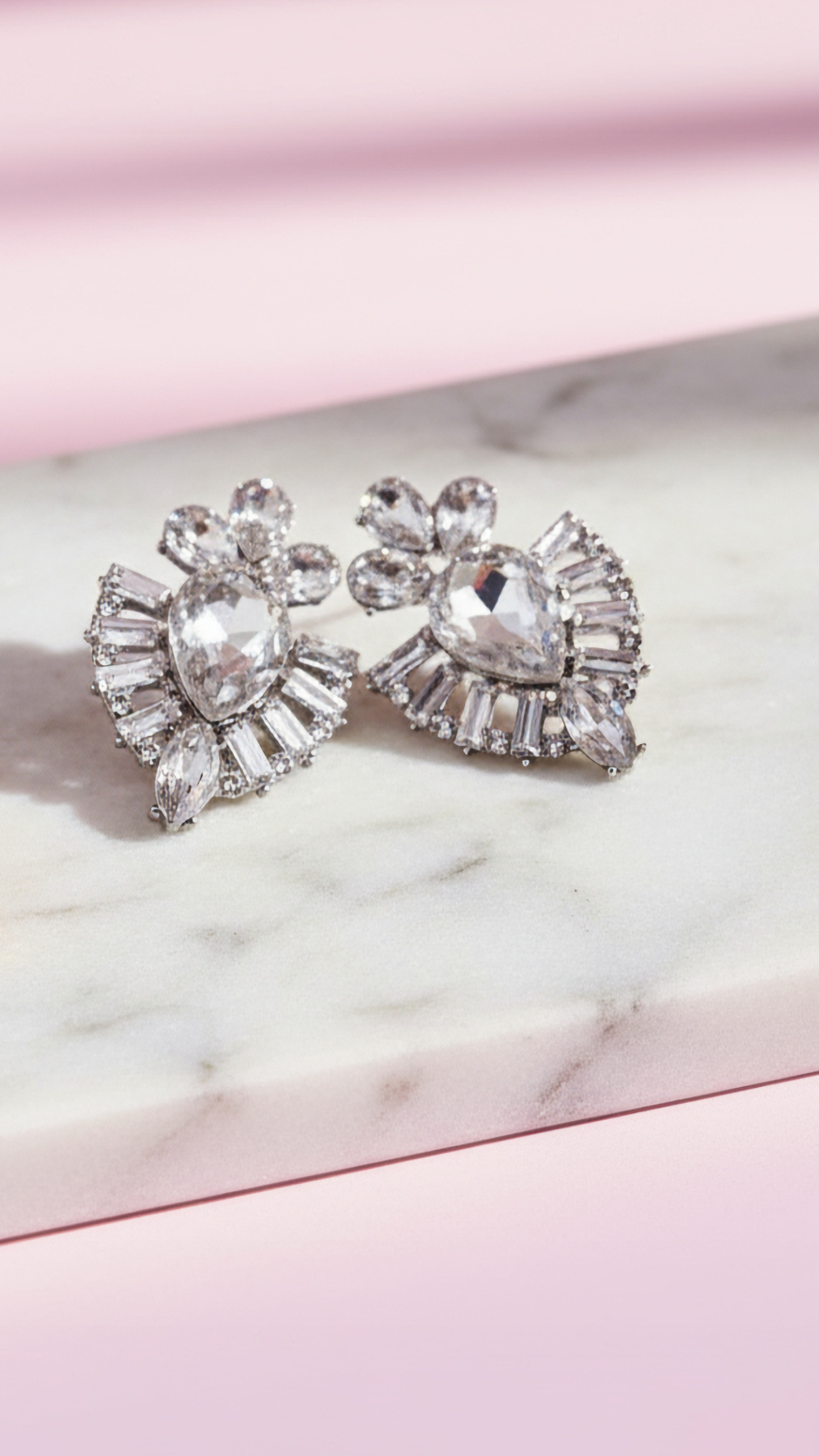 Decor Crystal Stud Earrings