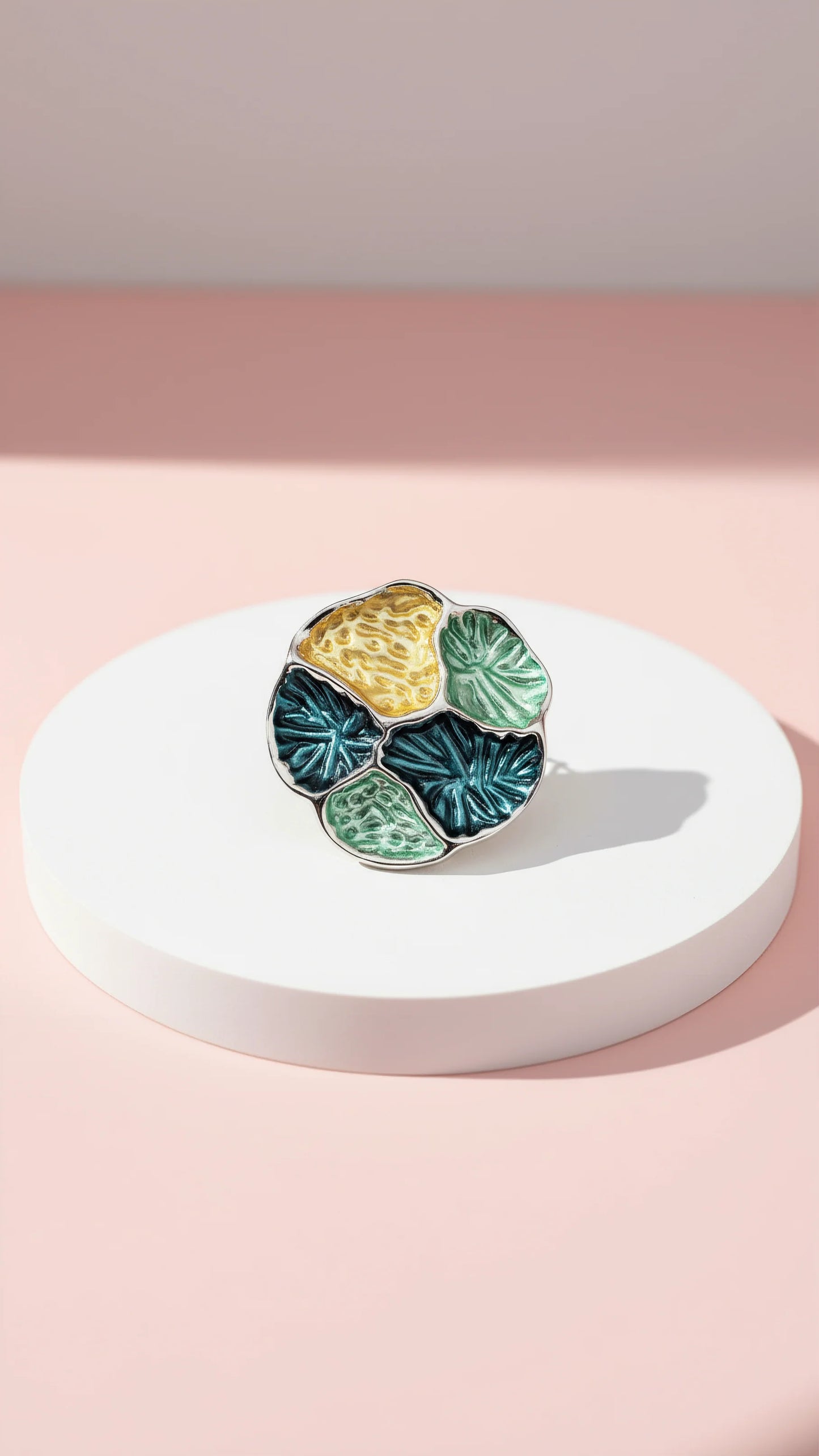 Abstract Magnetic Cluster Brooch