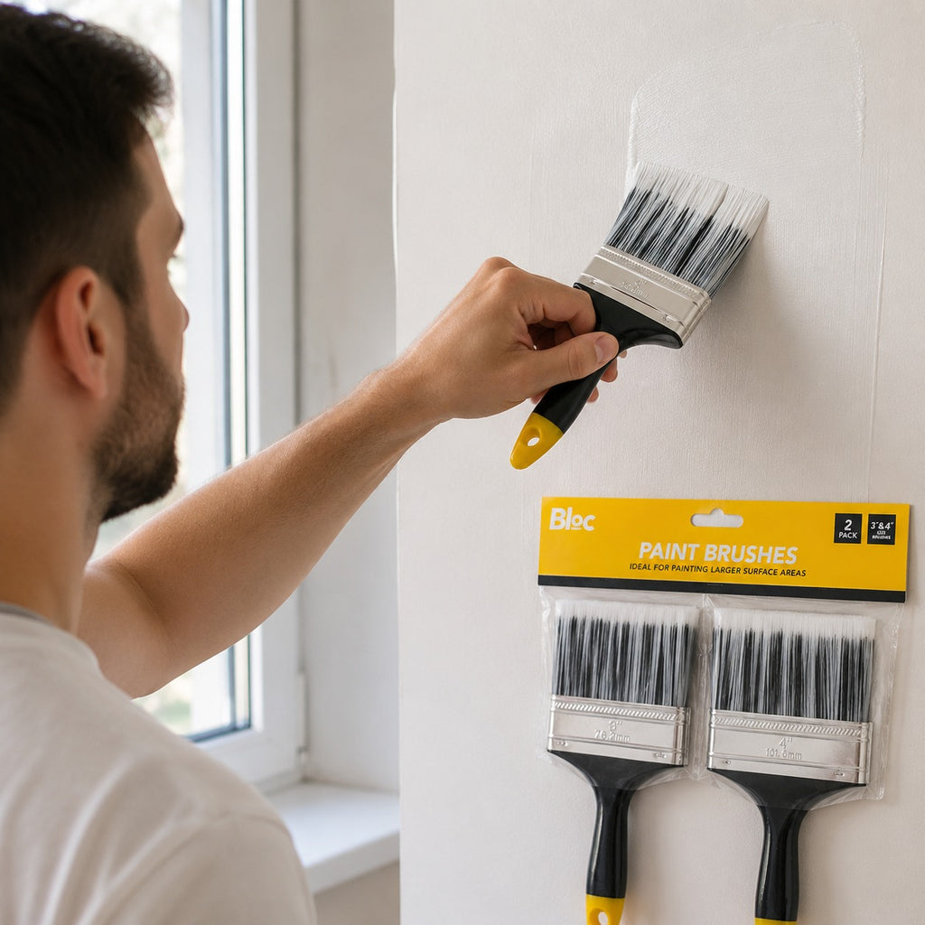Bloc Paint Brushes – 2 Pack for Larger Surface Areas – High-Quality