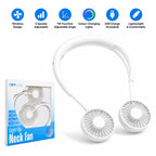 Light-Up Neck Fan – Wireless, Hands-Free Cooling with Adjustable Speeds