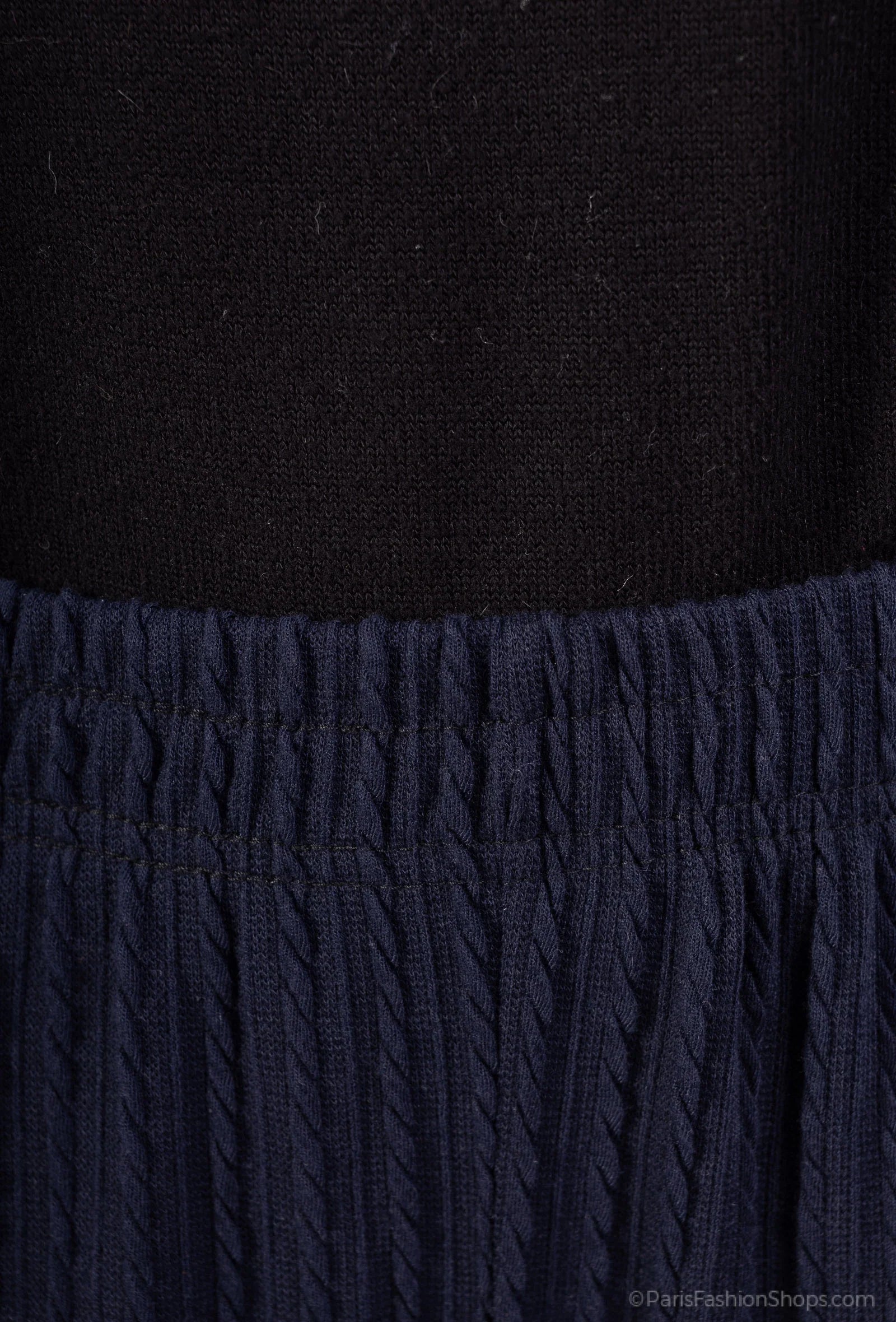 Braided ribbed pants