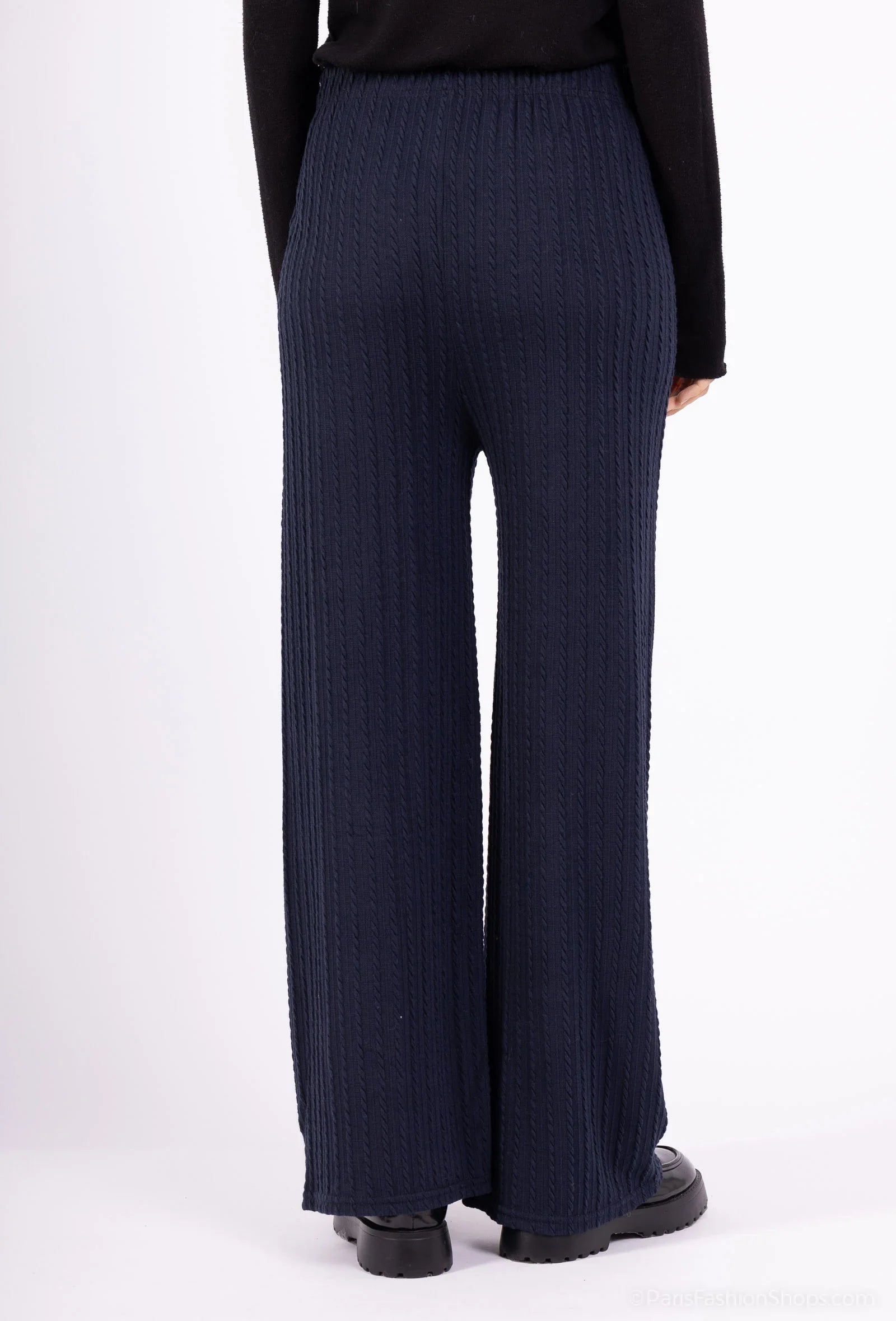Braided ribbed pants