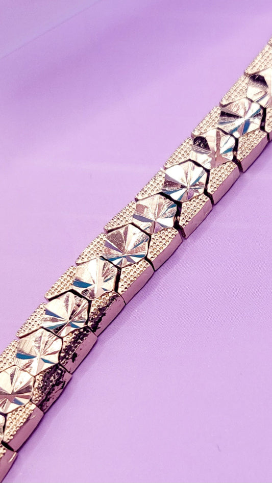 Prism Shiny Gold Link Bracelet