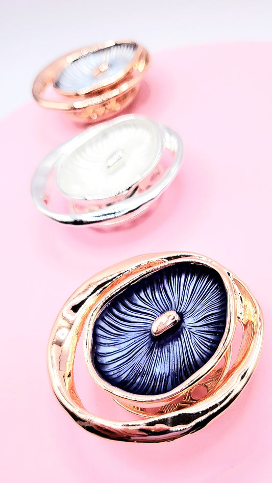 Abstract Magnetic Lilly Brooch
