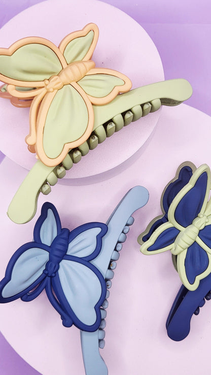 Butterfly Hair Clamps Pack of 12