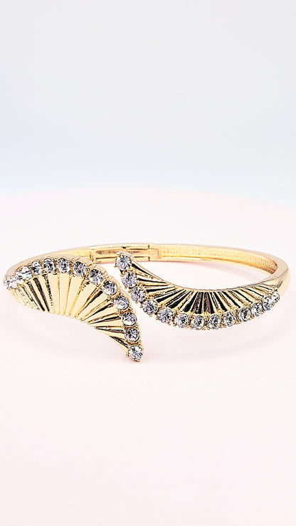 Crystal Stacking Bangles Stainless Steel
