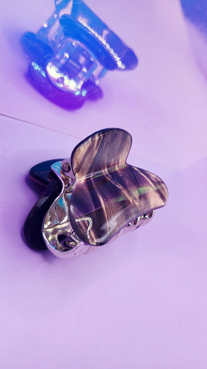 Glam Gloss Mini's Marble Hair Clamps Pack of 12