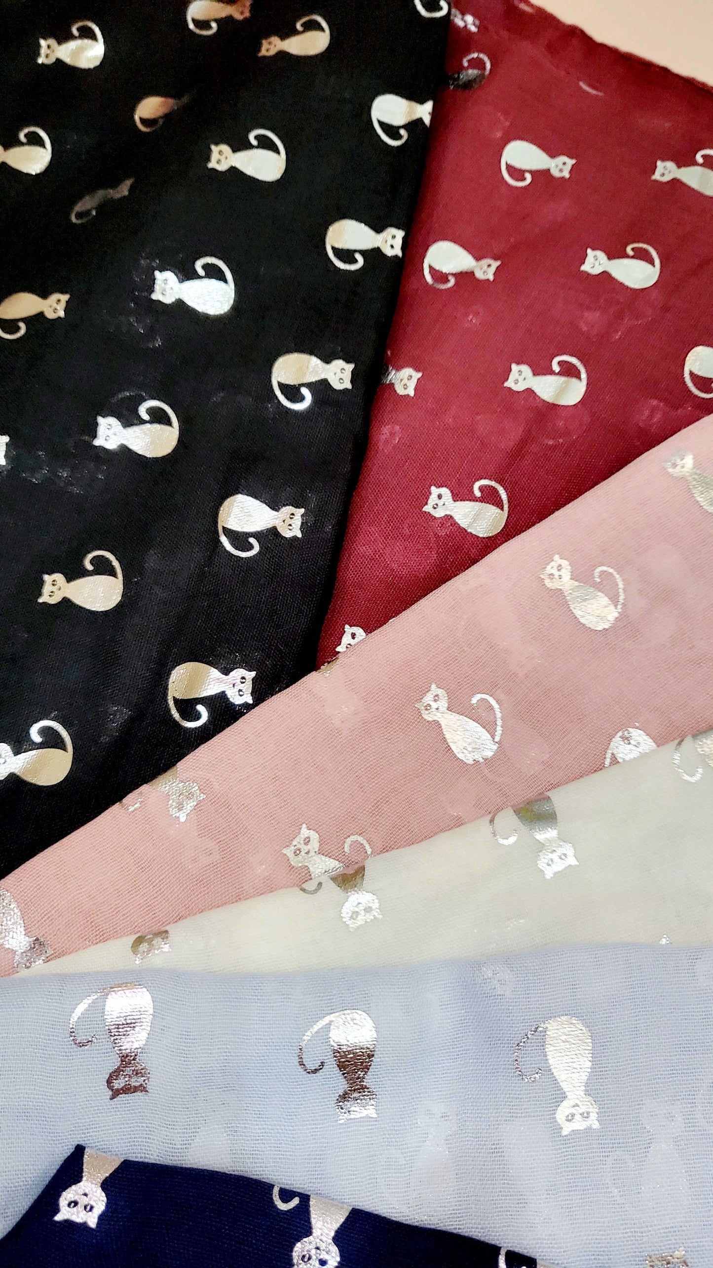 Cat Shimmer Scarf Pack of 12