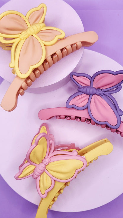 Butterfly Hair Clamps Pack of 12