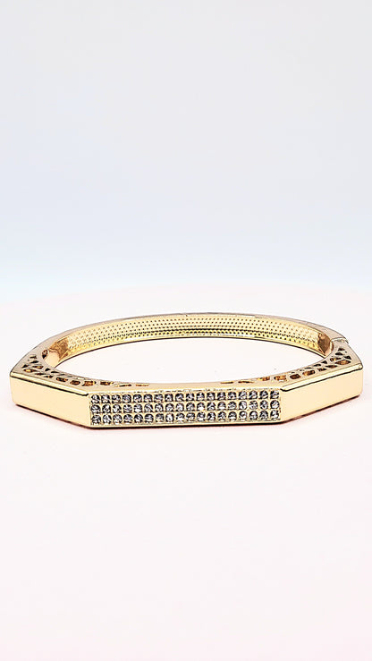Crystal Stacking Bangles Stainless Steel
