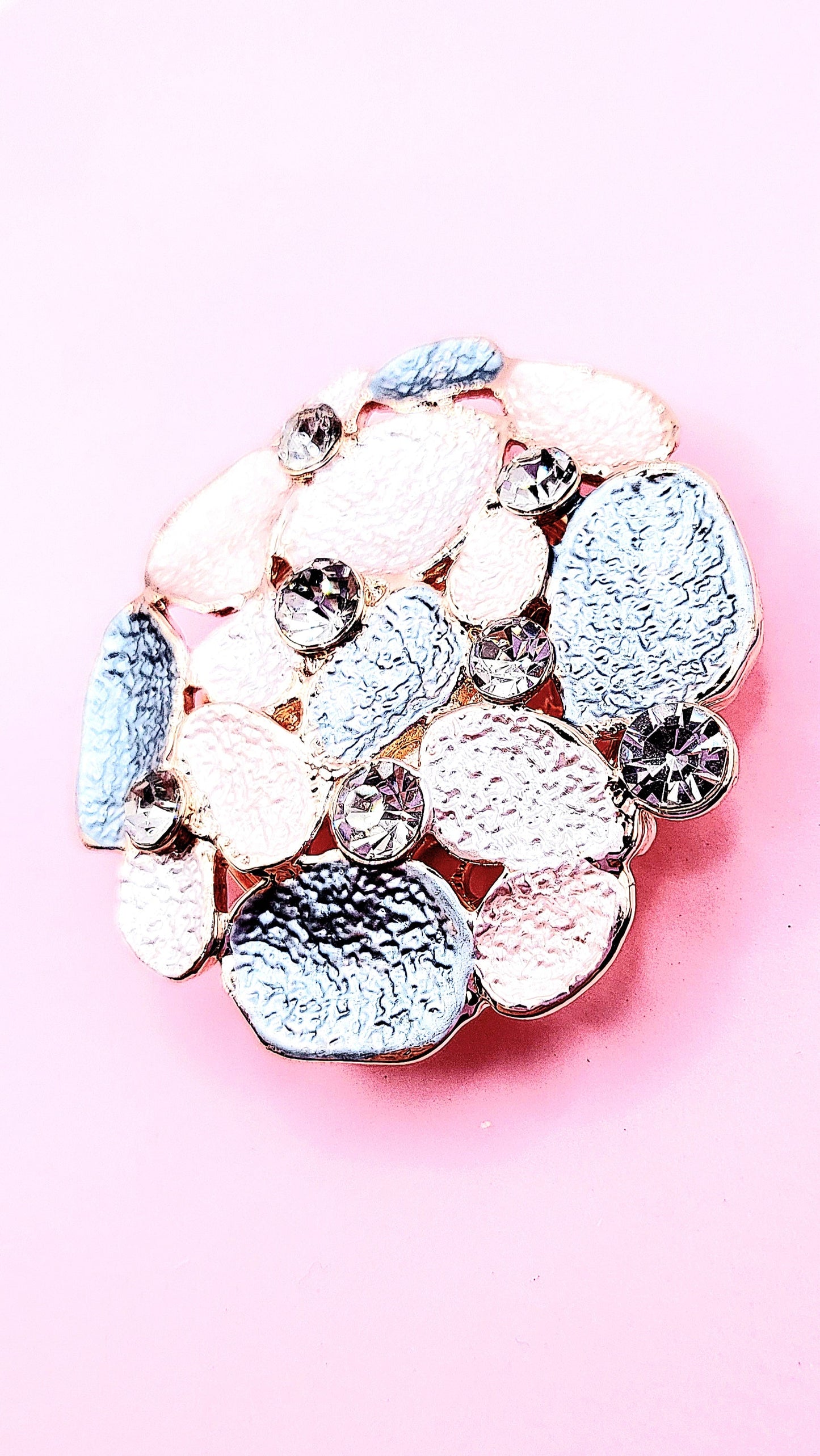 Abstract Magnetic Crystal Brooch