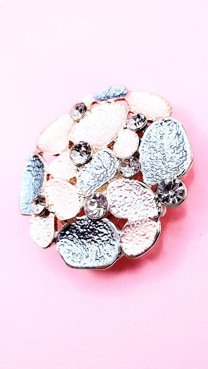 Abstract Magnetic Crystal Brooch