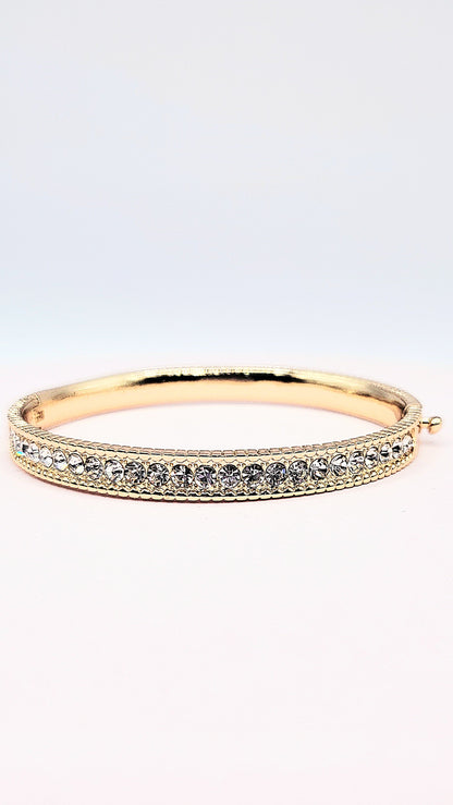 Crystal Stacking Bangles Stainless Steel