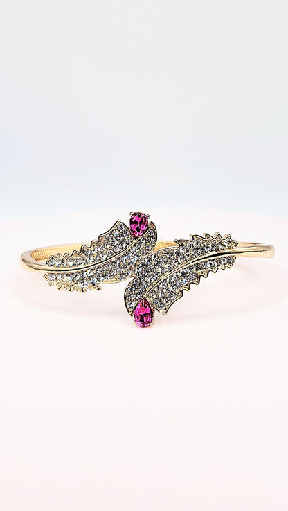 Crystal Stacking Bangles Stainless Steel