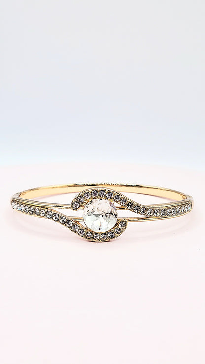 Crystal Stacking Bangles Stainless Steel