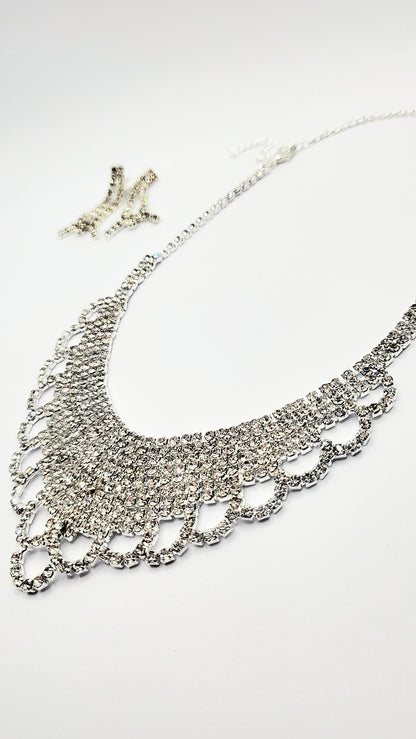 Crystal Collar Necklace Set