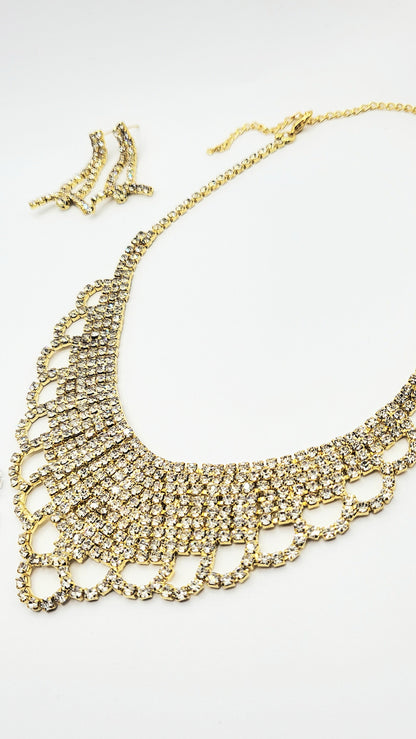 Crystal Collar Necklace Set