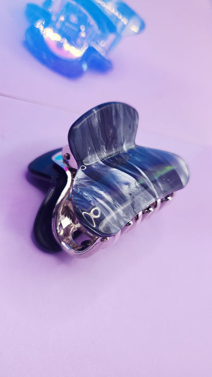 Glam Gloss Mini's Marble Hair Clamps Pack of 12