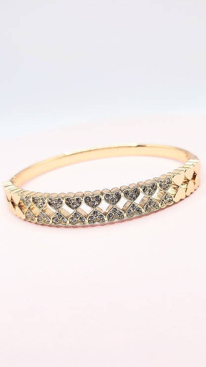 Crystal Stacking Bangles Stainless Steel
