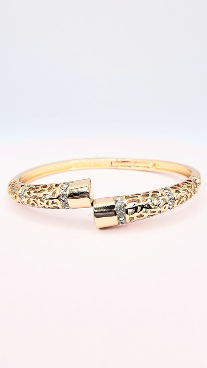 Crystal Stacking Bangles Stainless Steel
