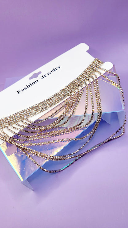 Cascade Crystal Choker