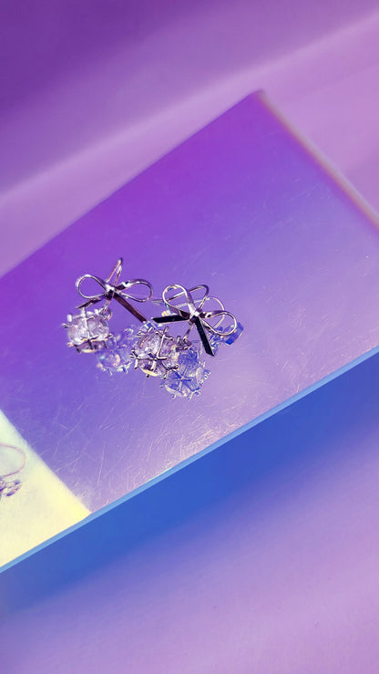 Bow Crystal Stud Earrings