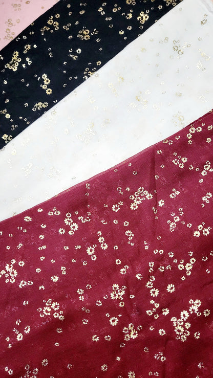 Flower Cluster Shimmer Scarf Pack of 12