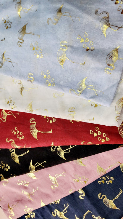 Love Hearts Flamingo Shimmer Scarf Pack of 12