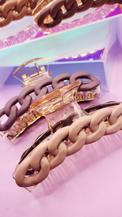 Luxe Link Chain Hair Clip Pack of 12