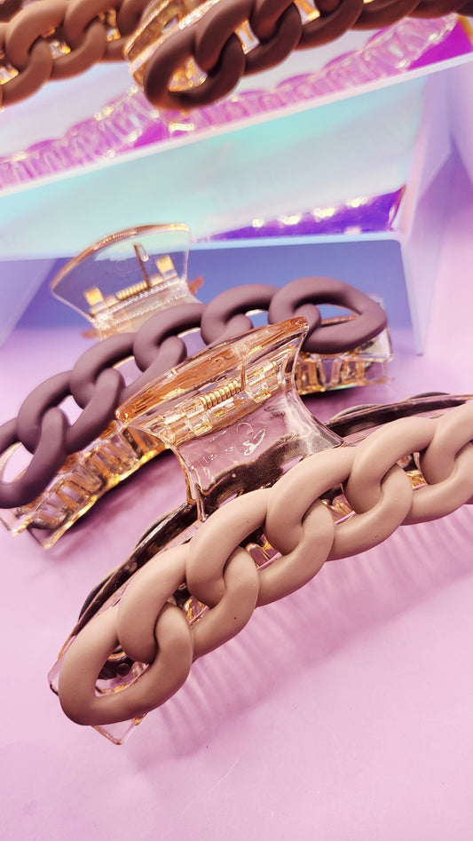 Luxe Link Chain Hair Clip Pack of 12