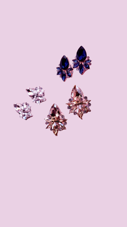 Bling Crystal Stud Earrings